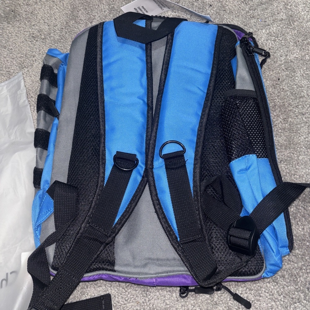 Gladiator Battle Armor Cornhole Backpack for Bags Purple/Cyan 20 bags - Picture 3 of 7
